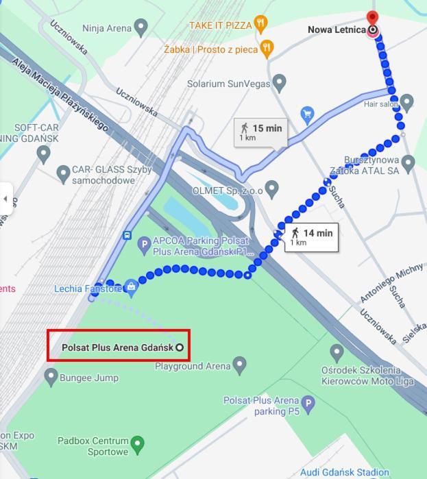 格但斯克Letnica Sypialnia & Salon - 2Km Do Plazy公寓 外观 照片